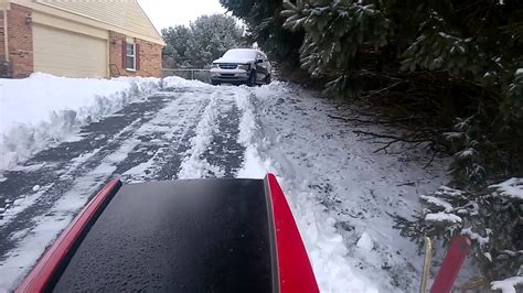 Plowing Snow With A Wheel Horse C 105 Youtube