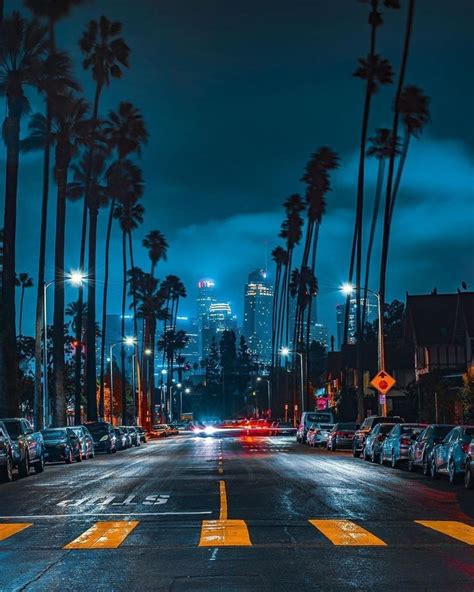 Los Angeles California On Instagram Streets Of La At Night 🚦🌃tag Us
