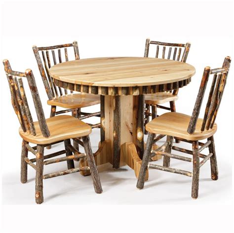 Rustic Round Dining Table Home Wood Furniture