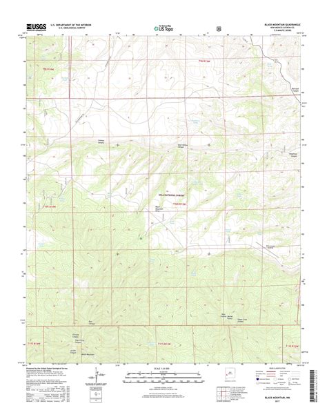 Mytopo Black Mountain New Mexico Usgs Quad Topo Map