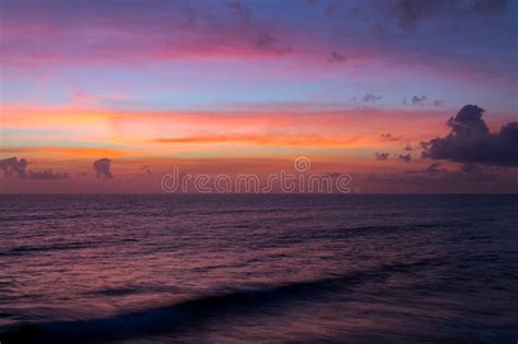 Pink Sunset Over Water Stock Image Image Of Nature