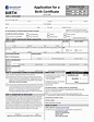 Printable Birth Certificate Application Form - Printable Forms Free Online