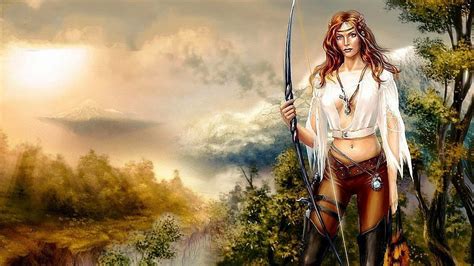 Amazon Woman Art Cg Amazon Abstract Woman 3d Warrior Wild