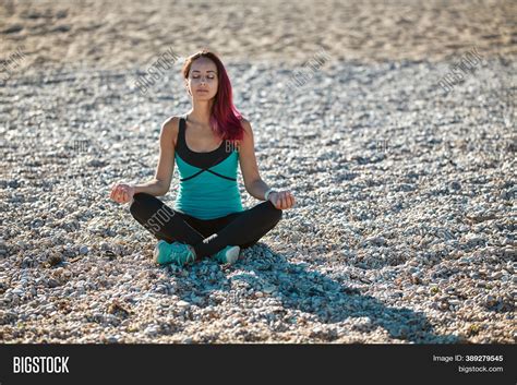 Female Meditating On Image And Photo Free Trial Bigstock