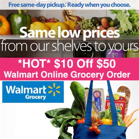 Discover how we?ve made it easier than ever to save big on your favorites. *HOT* $10 Off $50 Walmart Grocery Order + FREE Pickup ...