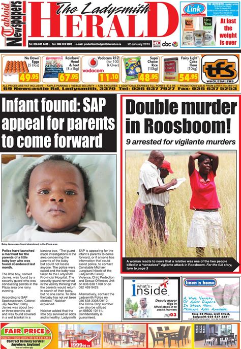Ladysmith Herald 220113 By Tabloid Newspapers Issuu