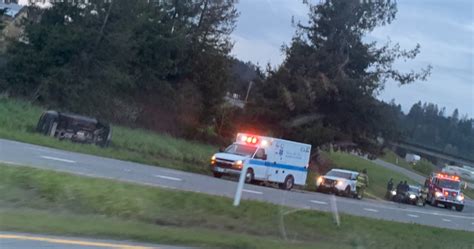Slip Siding Away Suv Crashes Off Hwy 299 This Evening Redheaded