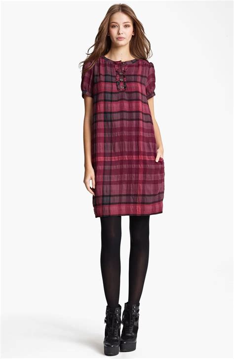 Burberry Brit Check Print Dress Nordstrom