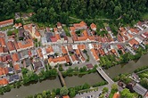 Luftbild Wolfratshausen - Stadtansicht der Flößerstadt Wolfratshausen ...