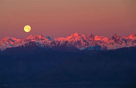 Full Moon Over The Alps Earth Blog