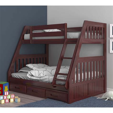 Dwf Twinfull Merlot Mission Bunk Bed Bunk Bed Buy