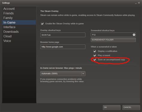 Get more useful information from sites by letting them see your location. Change the location of the Steam screenshots folder? - Arqade