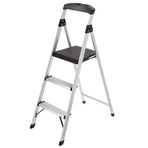 Gorilla Ladders 3 Step Lightweight Aluminum Step Stool The Home Depot
