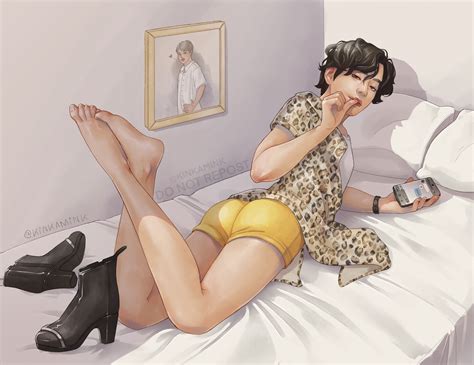 Rule 34 Asian Asian Male Ass Bed Big Ass Big Legs Big Lips Black Hair