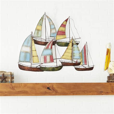 Large Nautical Metal Wall Art For Living Room Stratton Home Decor