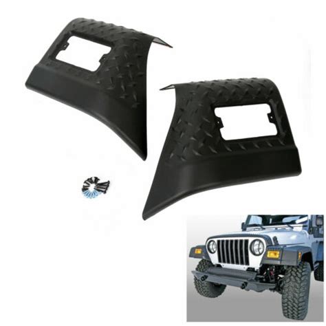 Fender Protector Bug Chip Guards Front Body Armor For Jeep Tj Wrangler