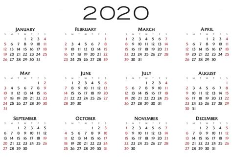 2020 Calendar For Printing Free Printable 2020 Calendar So Beautiful