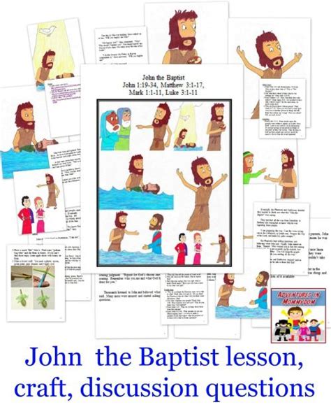 Childrens Sunday School Lesson On John The Baptist School Walls