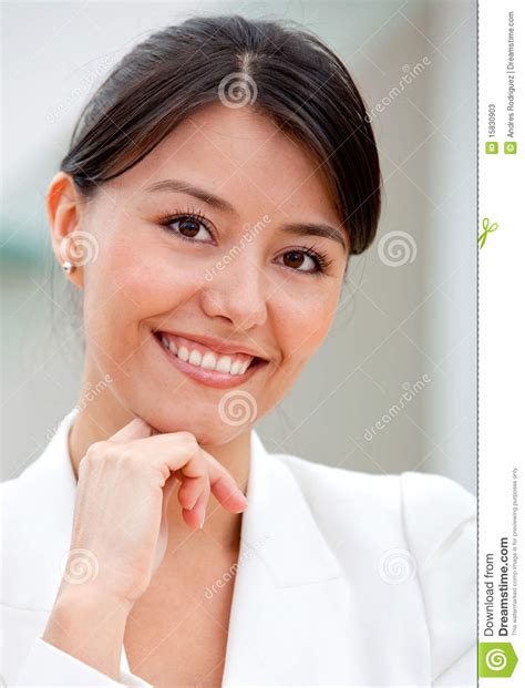 Beautiful Business Woman Stock Image Image Of Latin 15830903