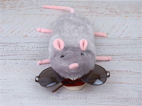 Rat Plush Pencil Case Etsy