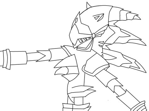 Excalibur Sonic Line Art By Wtaker On Deviantart