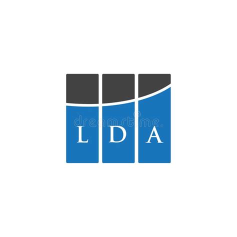 Lda Letter Logo Design On White Background Lda Creative Initials