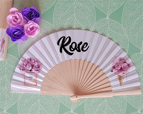 Personalized Wedding Fans Customized Hand Fan For Brides Etsy