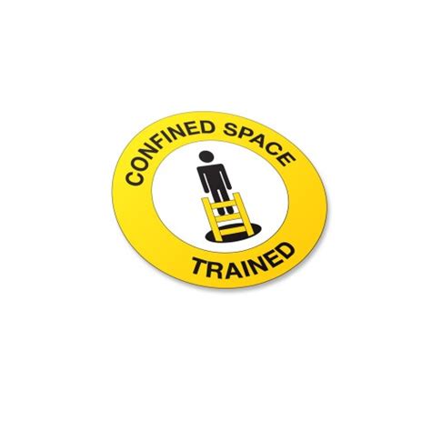 Confined Space Trained Stickers 50pack