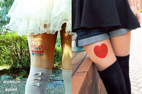 Girls In Japan Paid To Stick Ads On Their Thighs The Cut