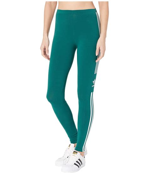 Lyst Adidas Originals Trefoil Tights Black 1 Womens Workout In Green