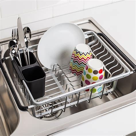 Sink dish drying rack roll up stainless steel colander drainer kitchen kits tool. KSP Avanti Over Sink Dish Rack (Aluminum) in 2020 | Dish ...