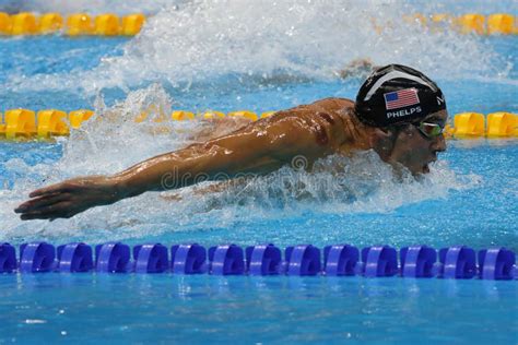 Olympic Champion Michael Phelps Of United States Swimming The Men S 200m Butterfly At Rio 2016