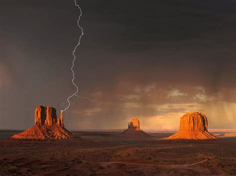 Thunderstorm Over Monument Valley Utah Michael Weberimagebr Rpics