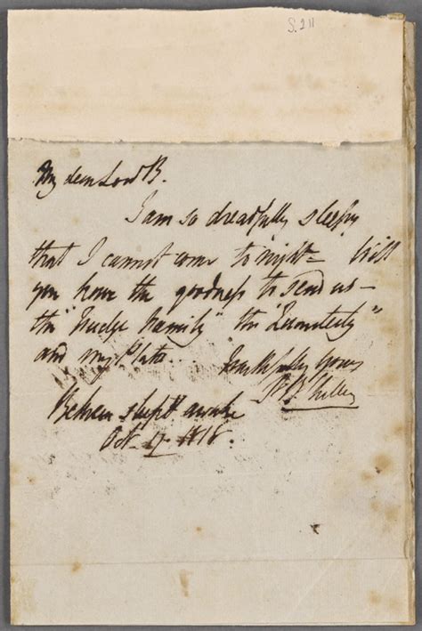 Autograph Letter Signed To Lord Byron 17 October 1818 Nypl Digital