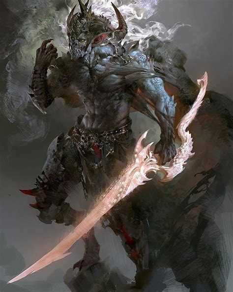 Dand Dnd Pathfinder Fantasy Monstrous Fantasy Races Oni Demon
