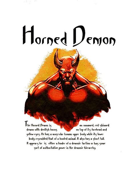 Horned Demon Charmed Book Of Shadows Book Of Shadows Demon