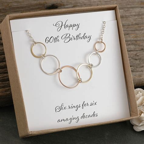 60th Birthday T Six Rings For 6 Amazing Decades Mixed Etsy 60th