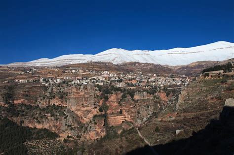 The Village In Kadisha Valley Bsharri Lebanon Stock Photo Image Of