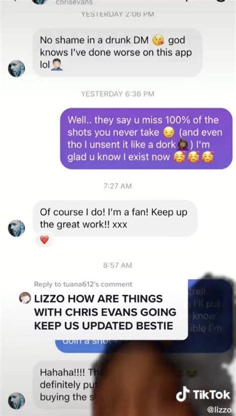 What Happened With Lizzos Drunk Dm To Chirs Evans