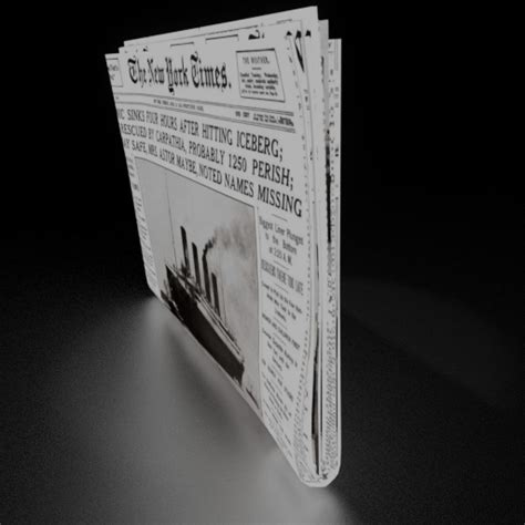 Blend Swap Folded Newspaper
