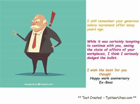 You are the apple of my eye. Heartfelt Boss work Anniversary Wishes | Funny Messages | For both Genders