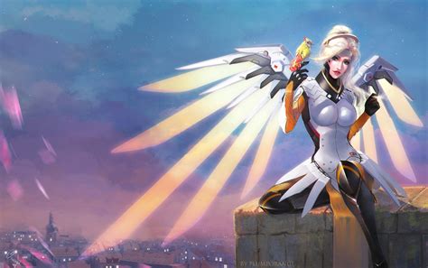 Mercy Overwatch Artwork 3 Wallpaperhd Games Wallpapers4k Wallpapers