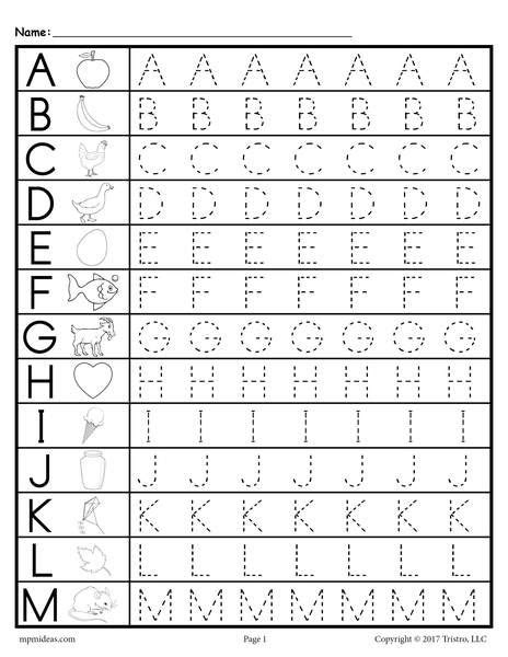 These Free Printable Alphabet Tracing Worksheets Are Great For