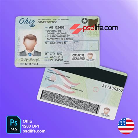 Ohio Driving License Psd Template Status And Renewals ⭐️⭐️⭐️