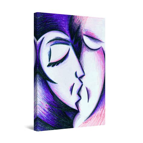 Adam & eve garden decor gallery. Startonight Canvas Wall Art Purple Kiss Adam and Eve, Framed Wall Decor 32" x 48" - Walmart.com ...
