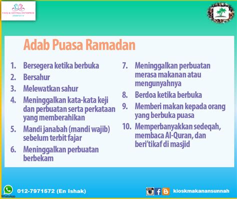 5 Adab Berpuasa Di Bulan Ramadhan Islamic Quotes Islam Quotes Gambaran