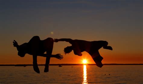 Dual Back Flip With Sunset Pics