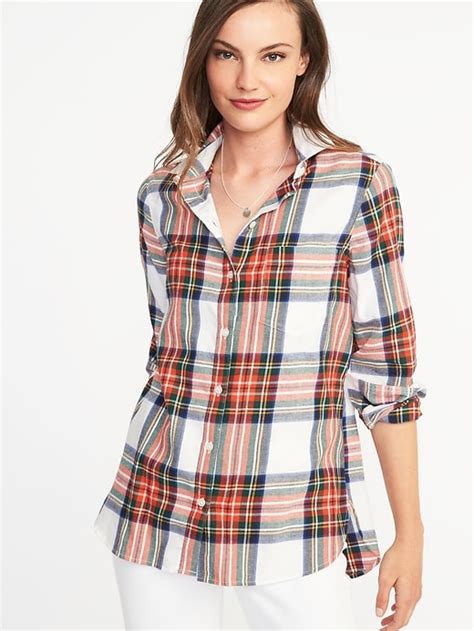 Classic Flannel Shirt For Women Old Navy