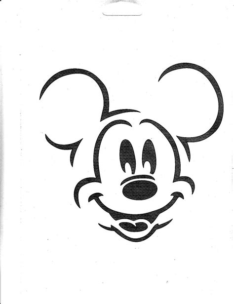 Mickey Mouse Pumpkin Stencil Pumpkin Pattern Pumpkin Template