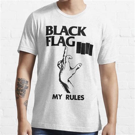 Black Flag My Rules T Shirt For Sale By Bristolhummm Redbubble